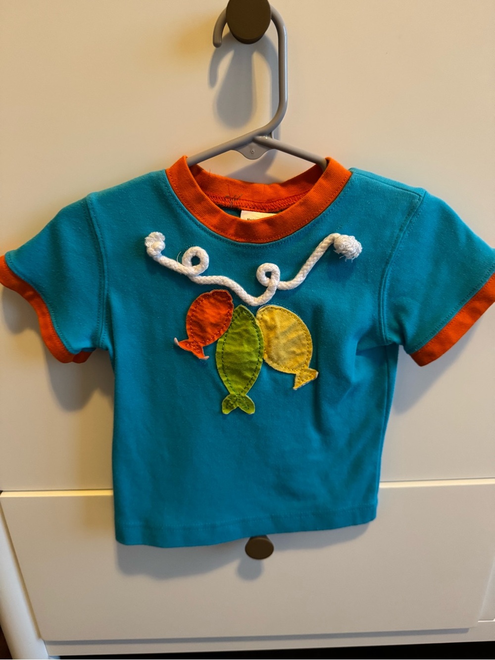 Embroidered fish shirt